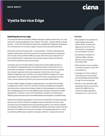Vyatta服务边缘-Ciena - raybet电竞